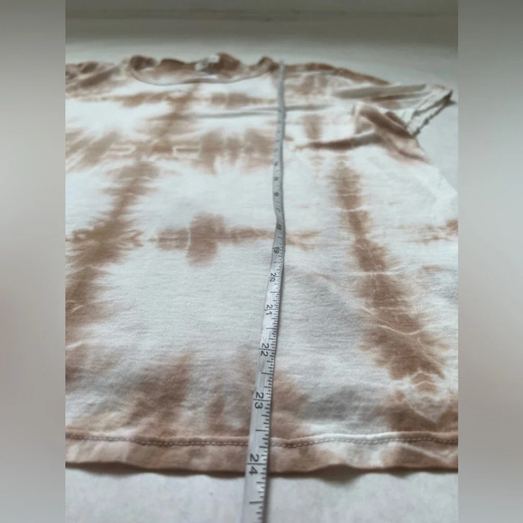A.L.C. Bambina Neutral Tie Dye Short Sleeve Crew Neck Tee Size Large - Picture 5 of 8